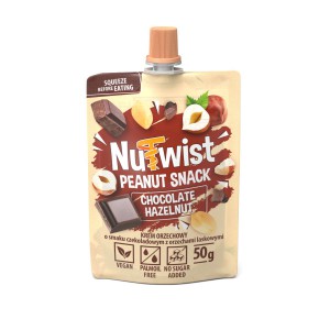 NUTWIST Krem orzechowy o smaku czekoladowym z orzechami laskowymi 50 g