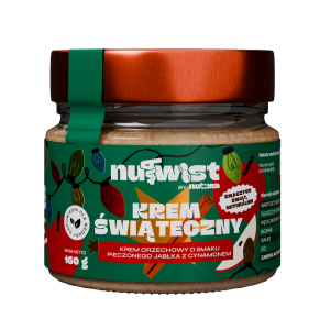 Krem orzechowy o smaku pieczonego jabłka z cynamonem