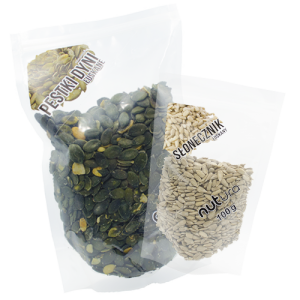 Ziarna i pestki: jadalne nasiona, sezam, siemię lniane, soczewica